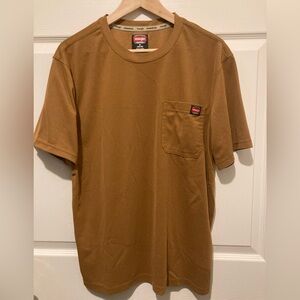 Wrangler Workwear Men’s Medium Brown Duck Short Sleeve Performance Tee